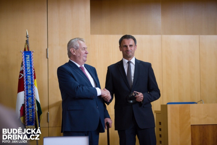 Prezident Miloš Zeman na návštěvě Jihočeského kraje 2016