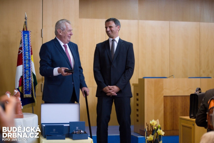 Prezident Miloš Zeman na návštěvě Jihočeského kraje 2016