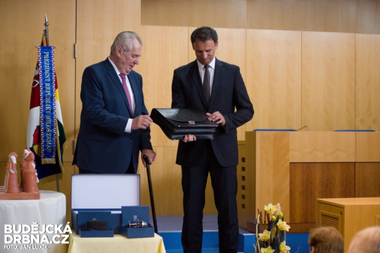 Prezident Miloš Zeman na návštěvě Jihočeského kraje 2016