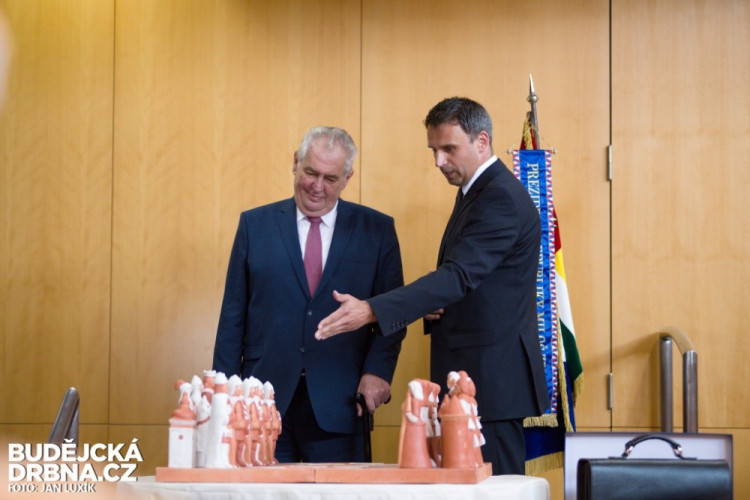 Prezident Miloš Zeman na návštěvě Jihočeského kraje 2016