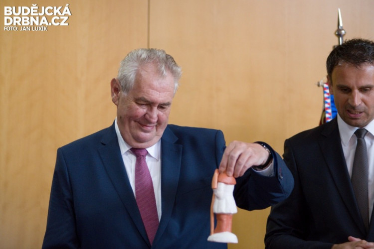 Prezident Miloš Zeman na návštěvě Jihočeského kraje 2016