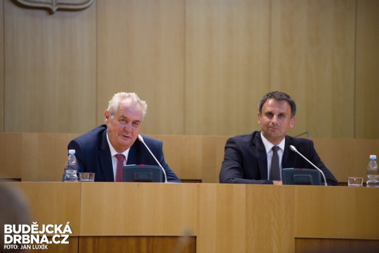 Prezident Miloš Zeman na návštěvě Jihočeského kraje 2016