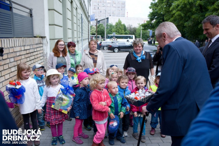 Prezident Miloš Zeman na návštěvě Jihočeského kraje 2016