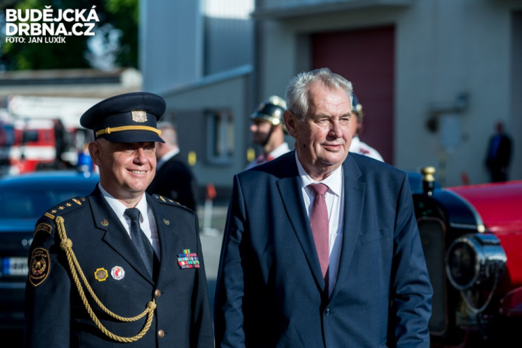 Prezident Miloš Zeman na návštěvě Jihočeského kraje 2016