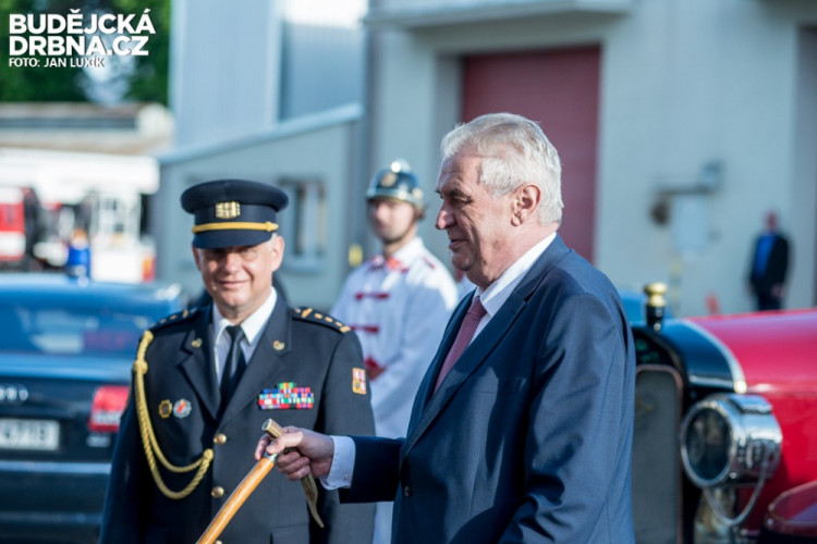 Prezident Miloš Zeman na návštěvě Jihočeského kraje 2016
