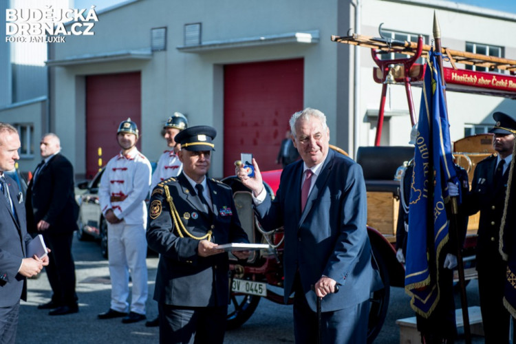 Prezident Miloš Zeman na návštěvě Jihočeského kraje 2016
