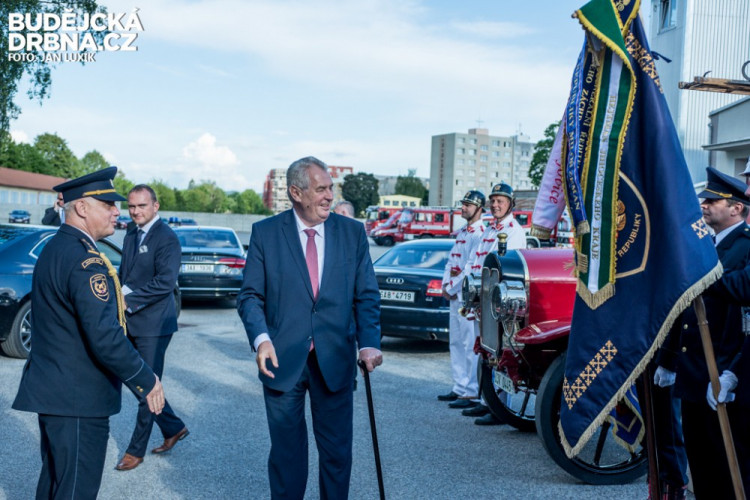 Prezident Miloš Zeman na návštěvě Jihočeského kraje 2016