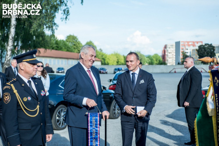 Prezident Miloš Zeman na návštěvě Jihočeského kraje 2016