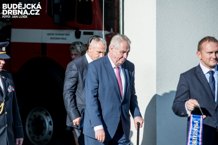 Prezident Miloš Zeman na návštěvě Jihočeského kraje 2016