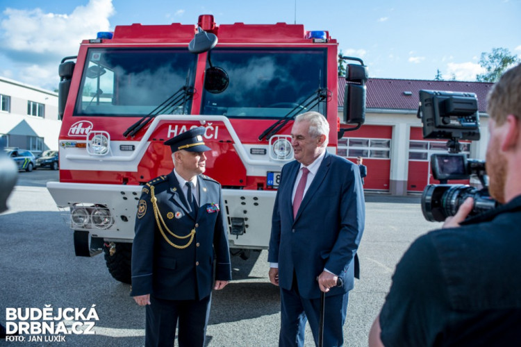 Prezident Miloš Zeman na návštěvě Jihočeského kraje 2016