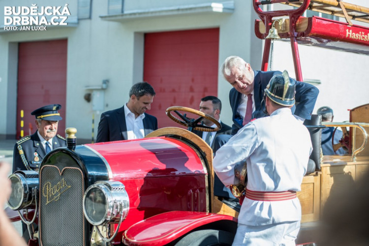 Prezident Miloš Zeman na návštěvě Jihočeského kraje 2016