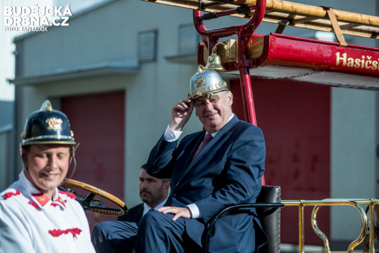 Prezident Miloš Zeman na návštěvě Jihočeského kraje 2016