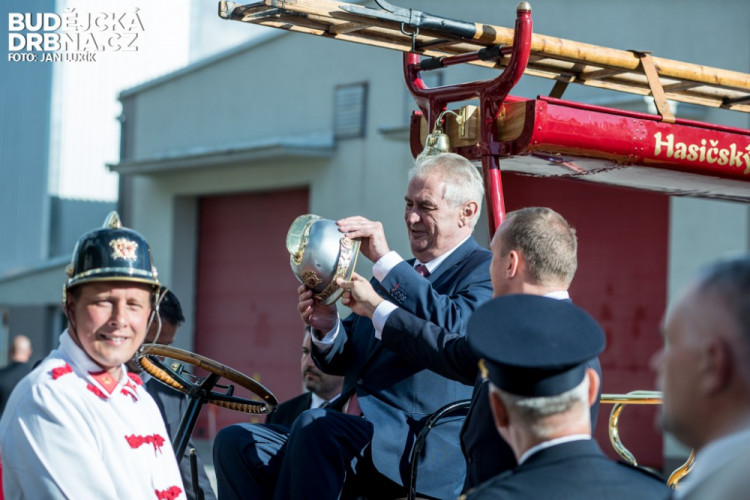 Prezident Miloš Zeman na návštěvě Jihočeského kraje 2016