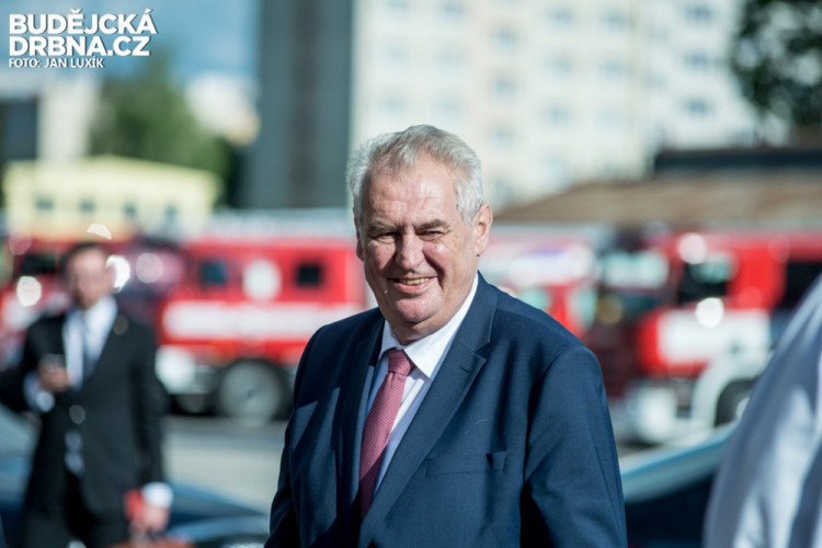 Prezident Miloš Zeman na návštěvě Jihočeského kraje 2016