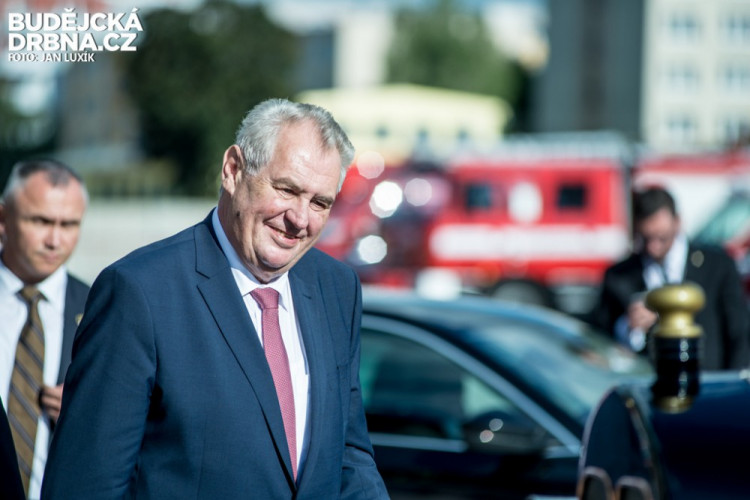 Prezident Miloš Zeman na návštěvě Jihočeského kraje 2016