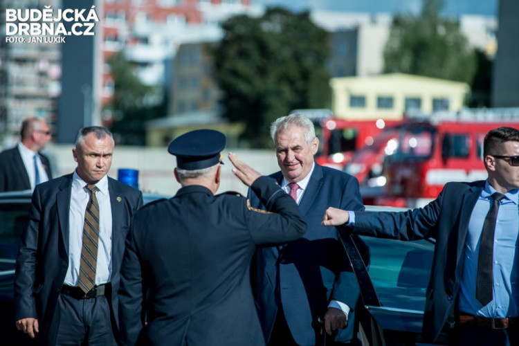 Prezident Miloš Zeman na návštěvě Jihočeského kraje 2016