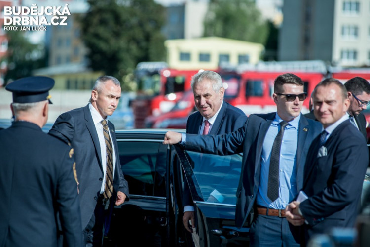 Prezident Miloš Zeman na návštěvě Jihočeského kraje 2016