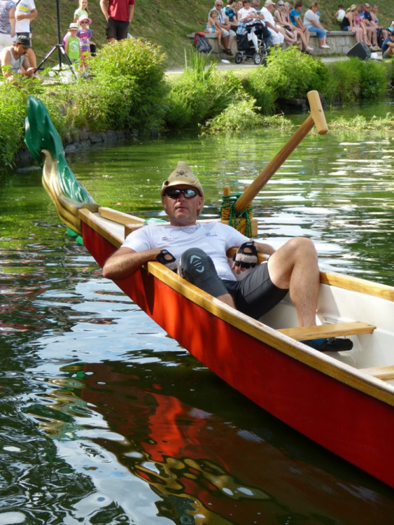 Závody dračích lodí v Telči 2016