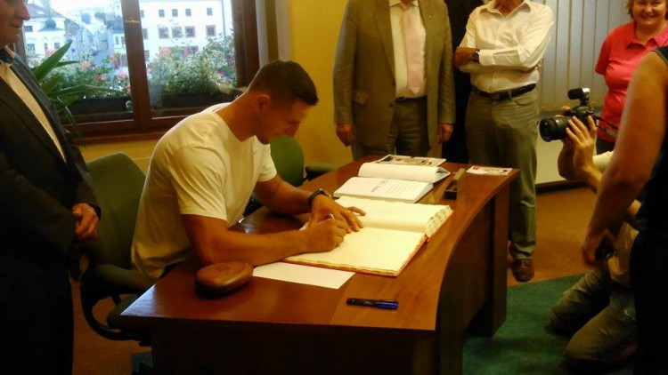 Slavnostní přivítání Lukáše Krpálka v Jihlavě