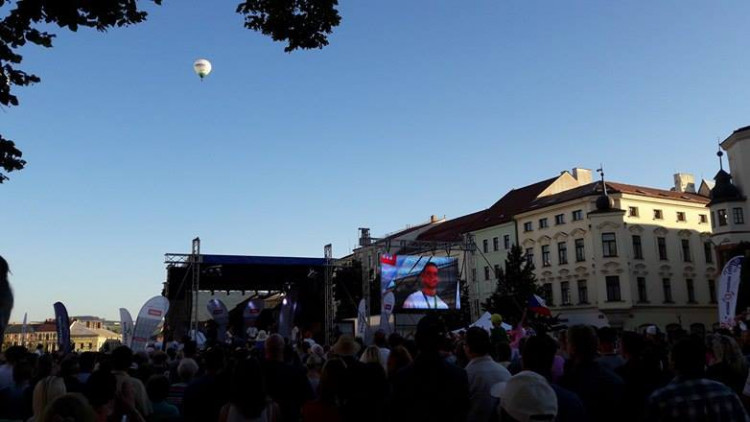 Slavnostní přivítání Lukáše Krpálka v Jihlavě
