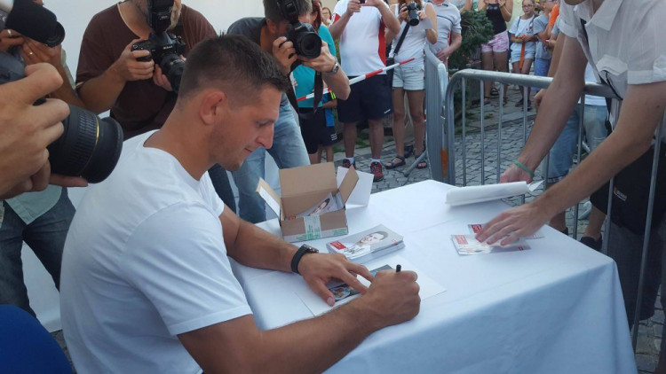 Slavnostní přivítání Lukáše Krpálka v Jihlavě