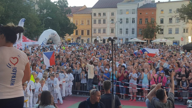 Slavnostní přivítání Lukáše Krpálka v Jihlavě