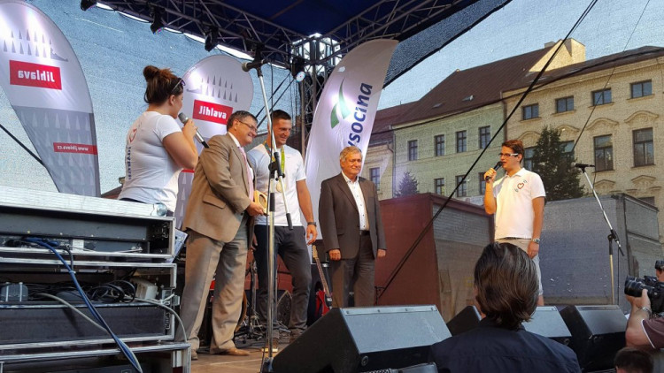 Slavnostní přivítání Lukáše Krpálka v Jihlavě