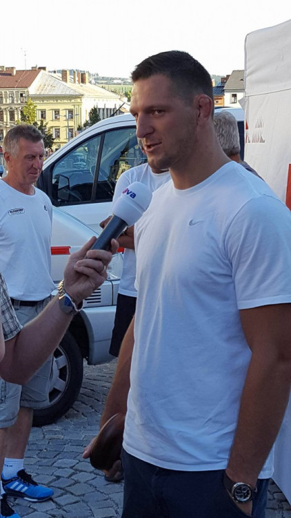 Slavnostní přivítání Lukáše Krpálka v Jihlavě