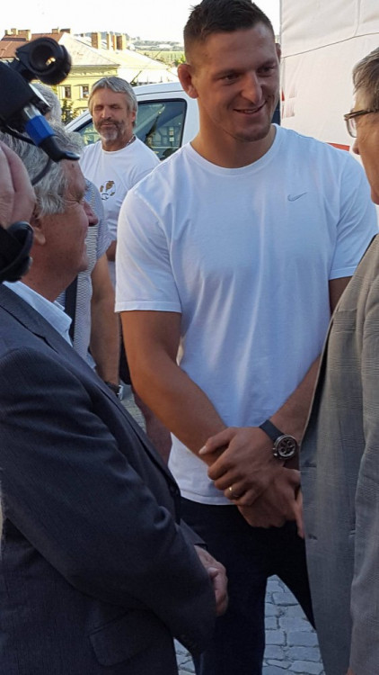 Slavnostní přivítání Lukáše Krpálka v Jihlavě