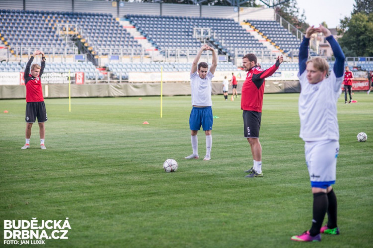 Trénink s A-týmem Dynama