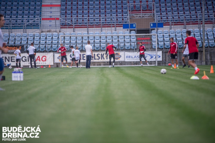 Trénink s A-týmem Dynama