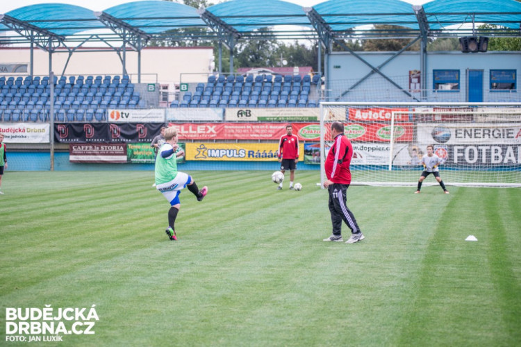 Trénink s A-týmem Dynama