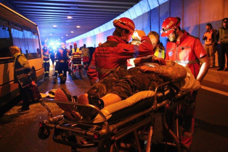 Cvičení v libereckém tunelu