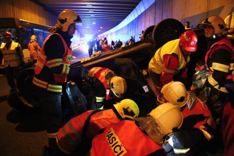 Cvičení v libereckém tunelu