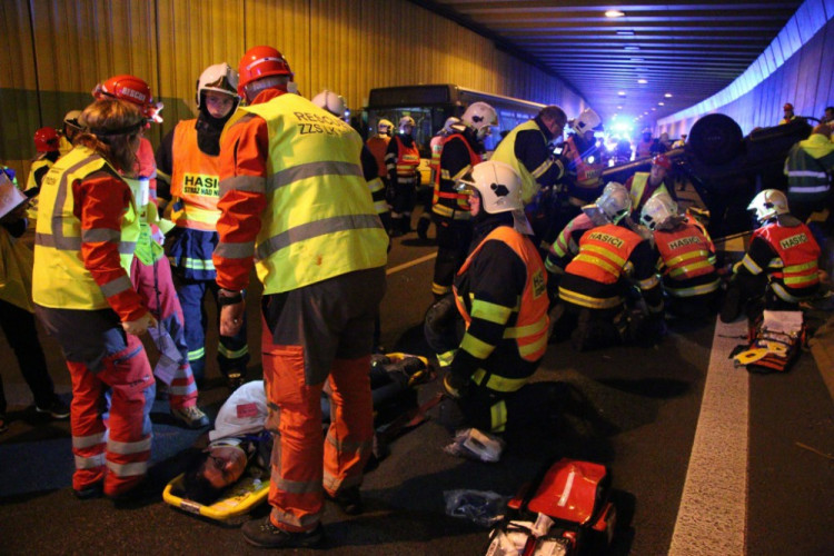 Cvičení v libereckém tunelu