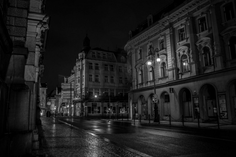 Noční Liberec pohledem Martina Škrabálka