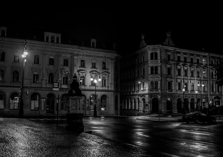 Noční Liberec pohledem Martina Škrabálka