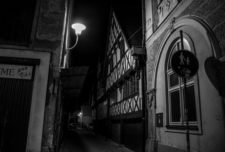 Noční Liberec pohledem Martina Škrabálka