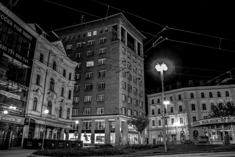 Noční Liberec pohledem Martina Škrabálka