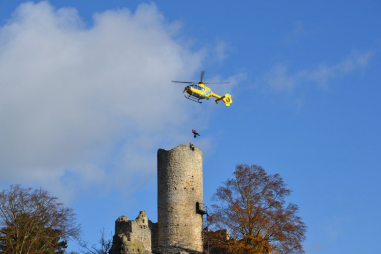 Cvičení vrtulníků na Liberecku