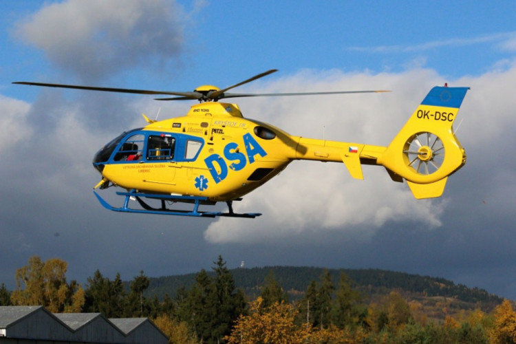 Cvičení vrtulníků na Liberecku