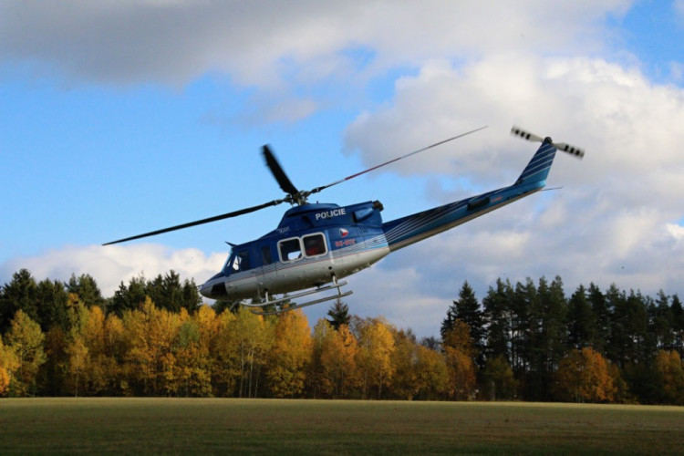 Cvičení vrtulníků na Liberecku