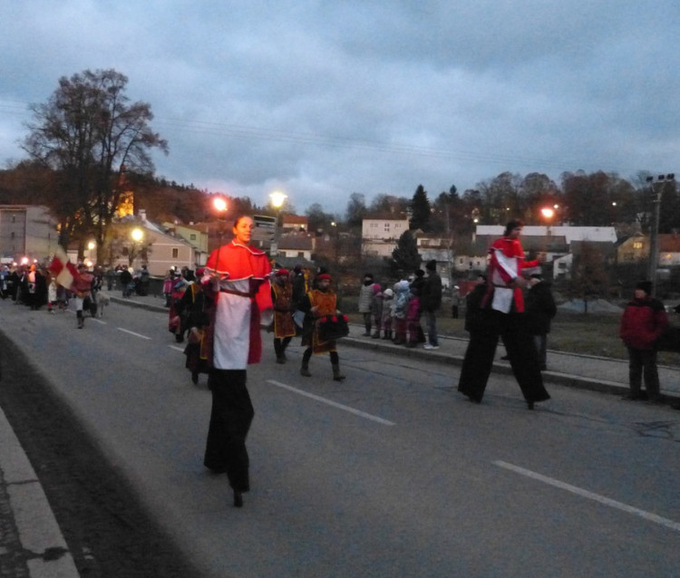 Svatomartinský průvod v Třešti