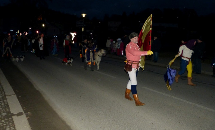 Svatomartinský průvod v Třešti