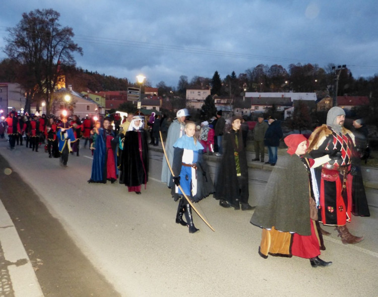 Svatomartinský průvod v Třešti