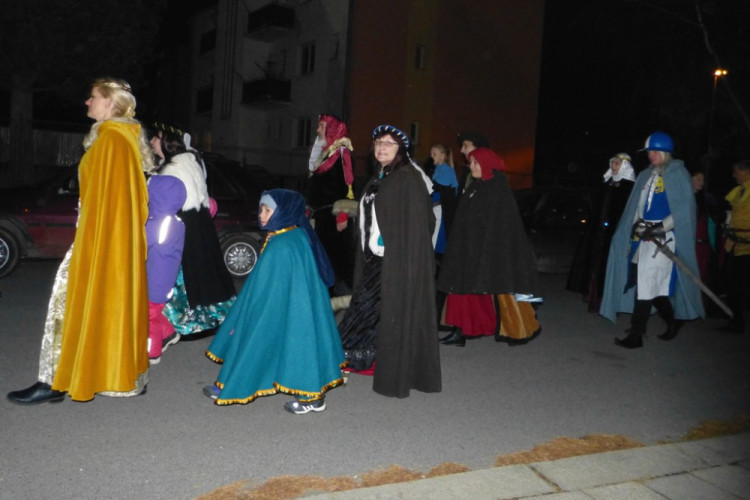 Svatomartinský průvod v Třešti