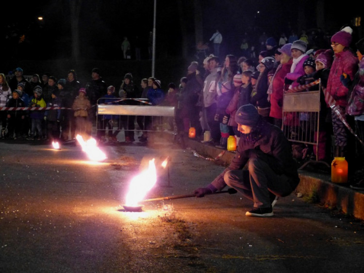 Svatomartinský průvod v Třešti