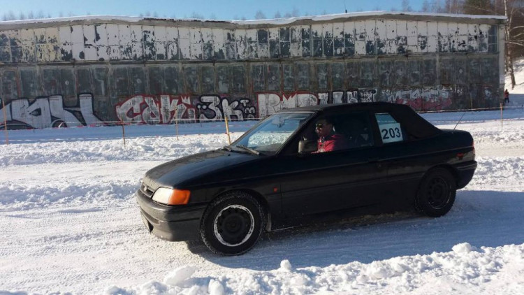 Sněžná rally v Pístově u Jihlavy