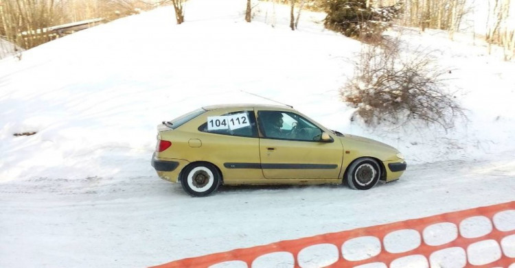 Sněžná rally v Pístově u Jihlavy