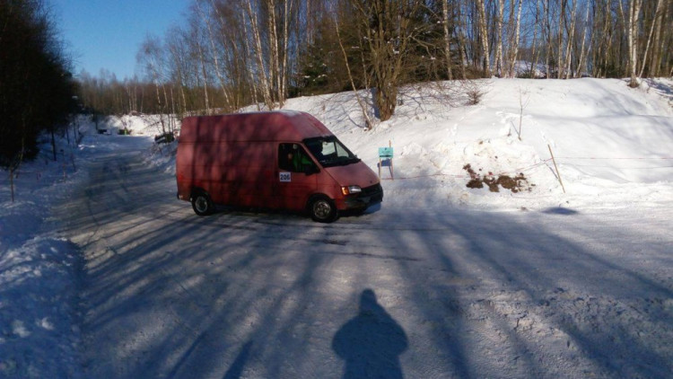 Sněžná rally v Pístově u Jihlavy